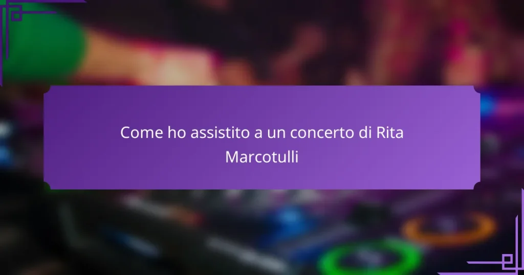 Come ho assistito a un concerto di Rita Marcotulli