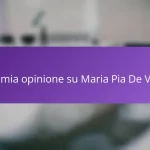 La mia opinione su Maria Pia De Vito