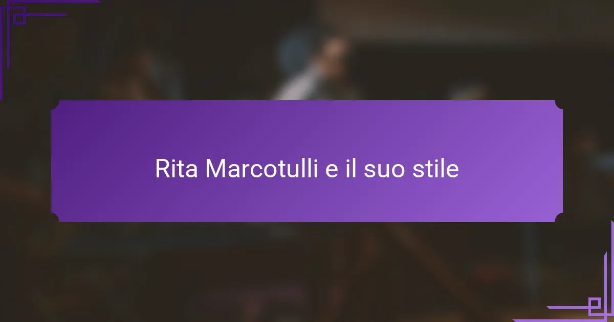 Rita Marcotulli e il suo stile